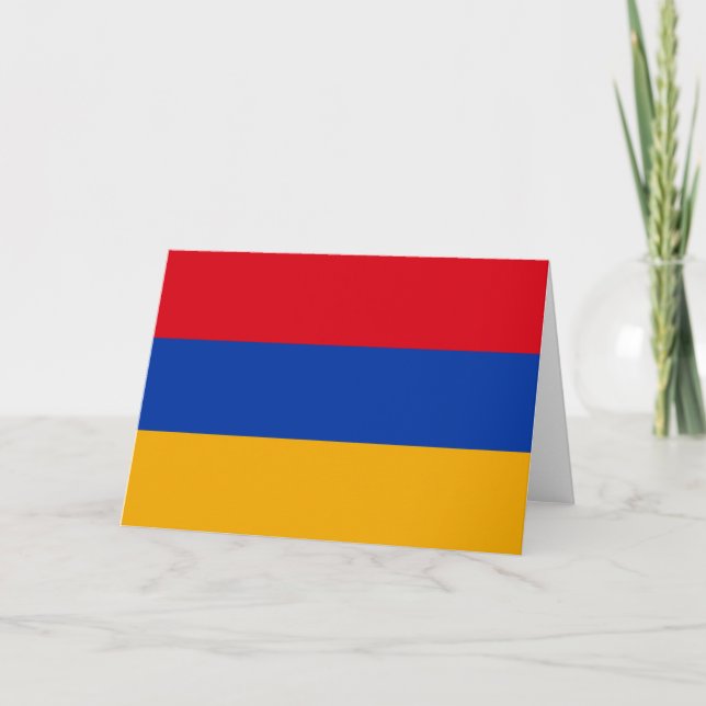 Tarjeta Bandera de Armenia (Anverso)