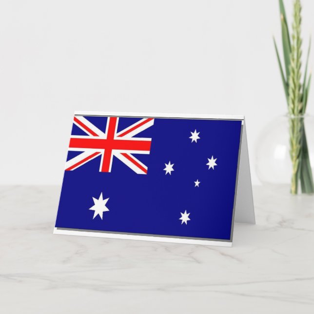 Tarjeta Bandera de Australia (Anverso)