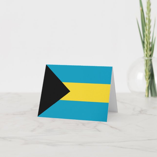 Tarjeta Bandera de Bahamas Notecard (Anverso)