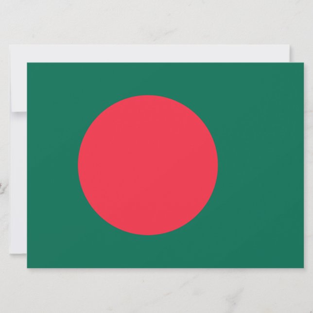 Tarjeta Bandera de Bangladesh (Bangladesh) (Anverso)