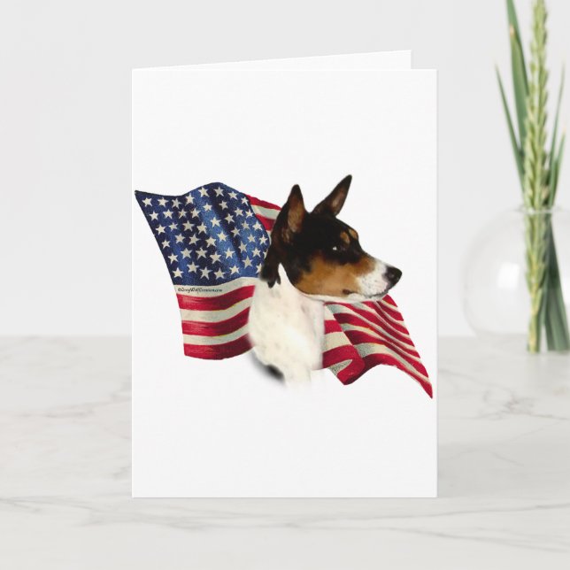 Tarjeta Bandera de Basenji (Anverso)