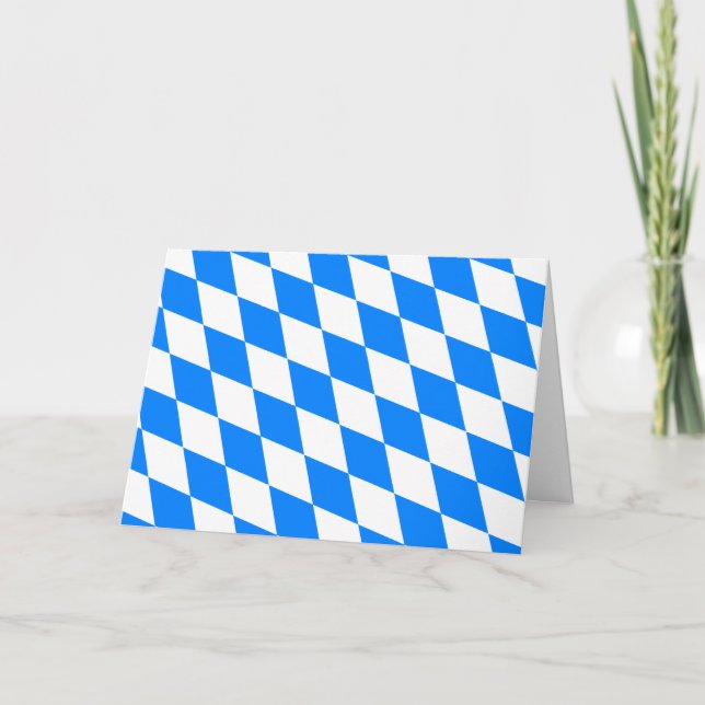 Tarjeta Bandera de Baviera de Alemania (Anverso)