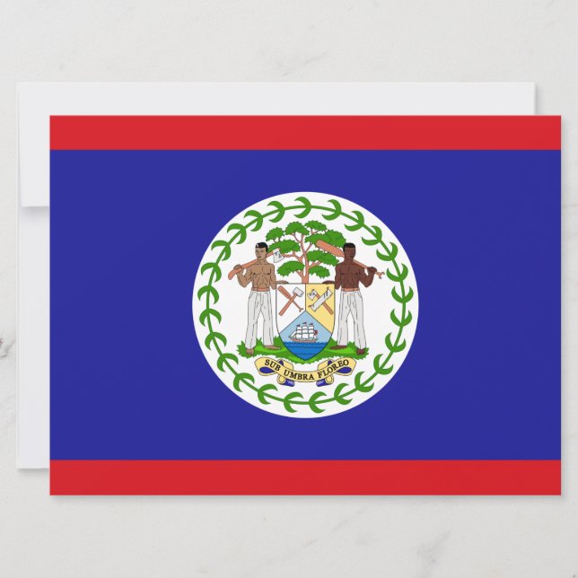 Tarjeta Bandera de Belice (Anverso)
