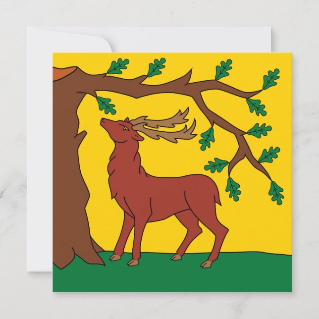 Tarjeta Bandera de Berkshire (Reino Unido) (Anverso)