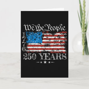 Tarjeta Bandera de Betsy Ross 1776 Nosotros El Pueblo 250