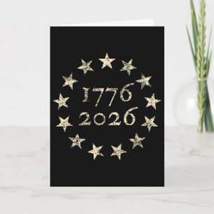 Tarjeta Bandera de Betsy Ross de 13 estrellas 250 4 de jul