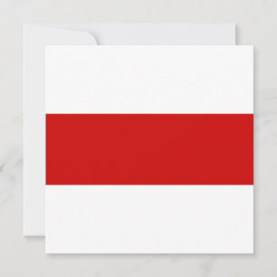 Tarjeta Bandera de Bielorrusia (rojo y blanco)