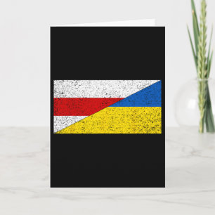 Tarjeta Bandera de Bielorrusia Ucrania Orgullo bielorruso