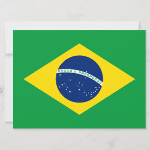 Tarjeta Bandera de Brasil