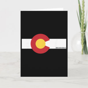 Tarjeta Bandera de Breckenridge Colorado X Co