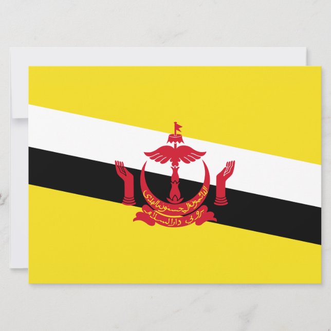 Tarjeta Bandera de Brunei (Anverso)