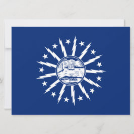 Tarjeta Bandera de Búfalo (ciudad en el estado de Nueva Yo