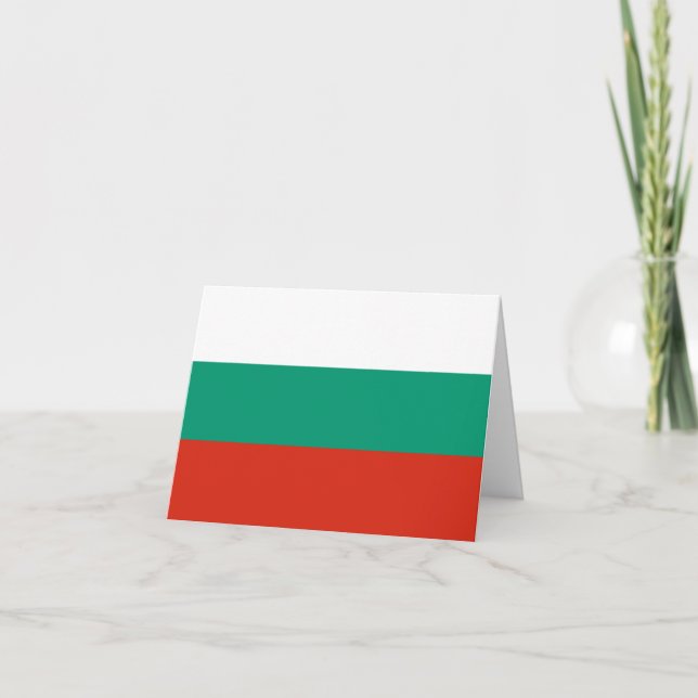 Tarjeta Bandera de Bulgaria (Anverso)