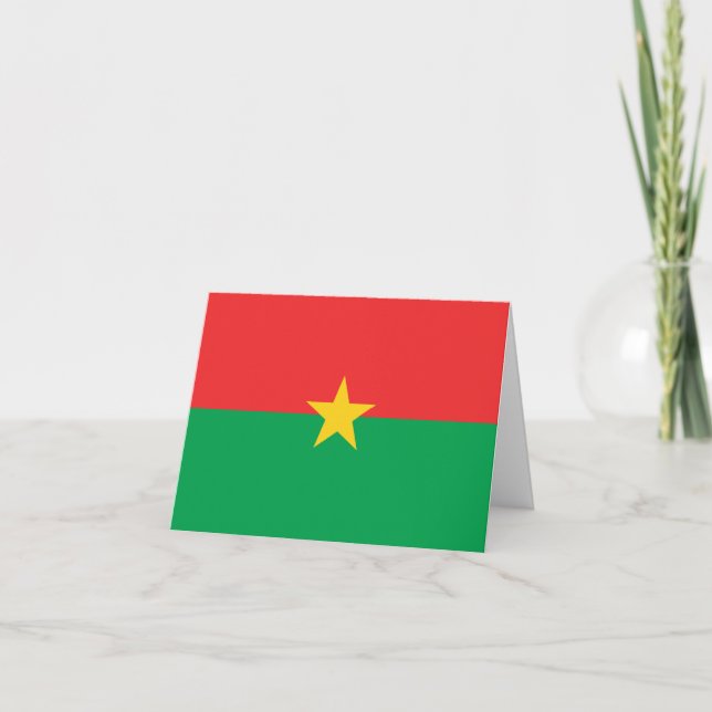 Tarjeta Bandera de Burkina Faso (Anverso)