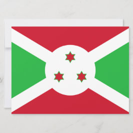 Tarjeta Bandera de Burundi
