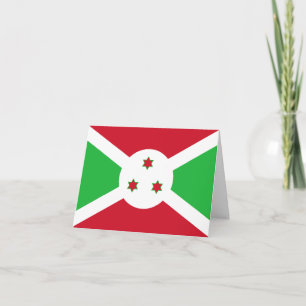 Tarjeta Bandera de Burundi