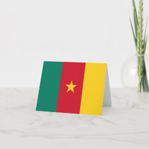 Tarjeta Bandera de Camerún