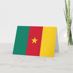 Tarjeta Bandera de Camerún