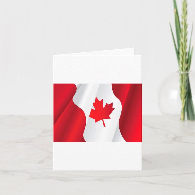 Tarjeta Bandera de Canadá de hojas de maíz (Subido por el creador)