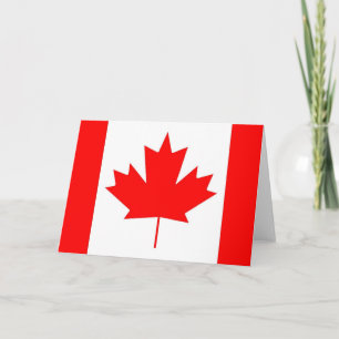 Tarjeta Bandera de Canadá, Feliz Día de Canadá