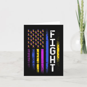 Tarjeta Bandera de cáncer de vejiga Cinta azul morada amar