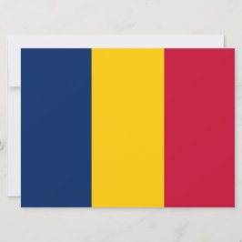 Tarjeta Bandera de Chad (país africano)