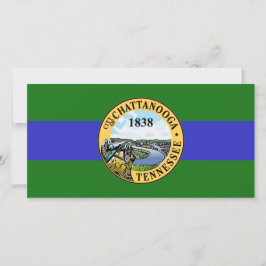 Tarjeta Bandera de Chattanooga (Tennessee)