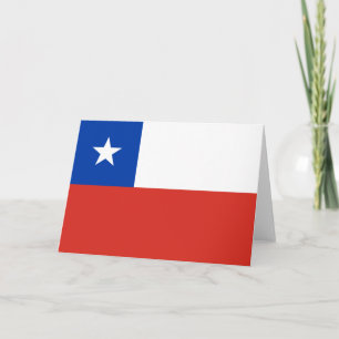 Tarjeta Bandera de Chile
