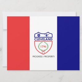 Tarjeta Bandera de Cleveland (Ohio)