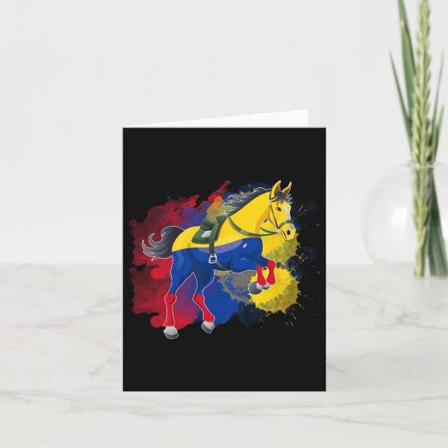 Tarjeta Bandera de Colombia (Anverso)