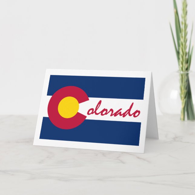 Tarjeta Bandera de Colorado (Anverso)