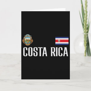 Tarjeta Bandera de Costa Rica Fútbol Fan Hombres Mujeres N