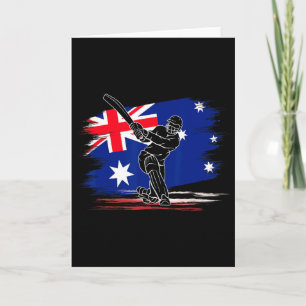 Tarjeta Bandera de Cricket Australia Aficionado del deport
