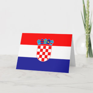 Tarjeta Bandera de Croacia