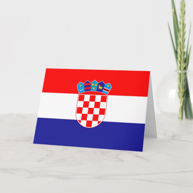 Tarjeta Bandera de Croacia (Anverso)