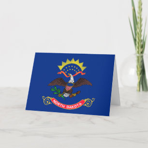 Tarjeta Bandera de Dakota del Norte, Bandera de Dakota del