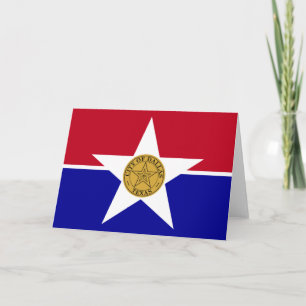Tarjeta Bandera de Dallas (Texas)