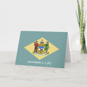 Tarjeta Bandera de Delaware, Bandera de Delaware