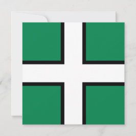 Tarjeta Bandera de Devon (condado del Reino Unido)