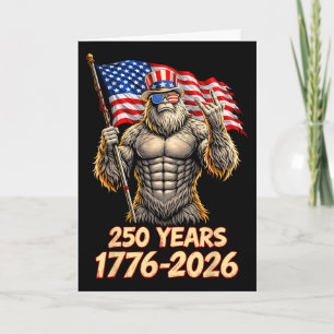 Tarjeta Bandera de EE. UU. 250 Aniversario 250 Años 1776 2