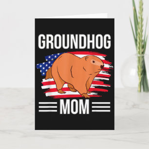 Tarjeta Bandera de EE. UU. 4 de julio Día de la Madre Meri