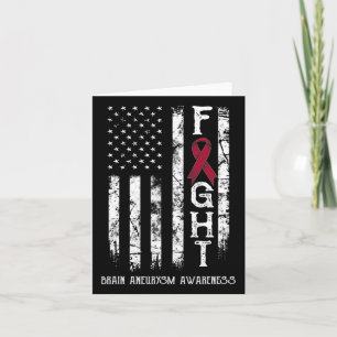 Tarjeta Bandera de EE. UU. de Guerrero de Aneurisma 