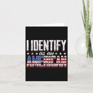 Tarjeta Bandera De Ee. Uu. Estados Unidos 4 De Julio Me Id