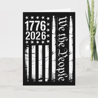 Tarjeta Bandera de EE. UU. Historia Patriótica 1776 2026 2