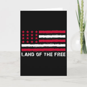 Tarjeta Bandera De Ee. UU. Tierra De Los Libres América 4 