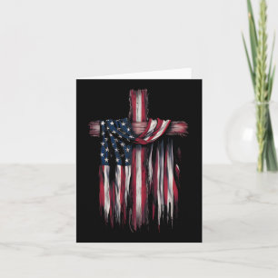 Tarjeta Bandera De Eeuu Cita Religiosa 4 De Julio Christia