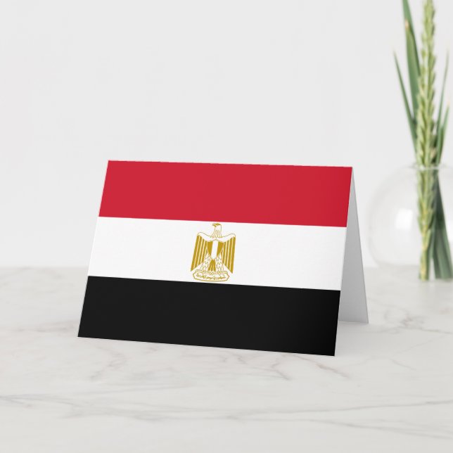 Tarjeta Bandera de Egipto (Anverso)
