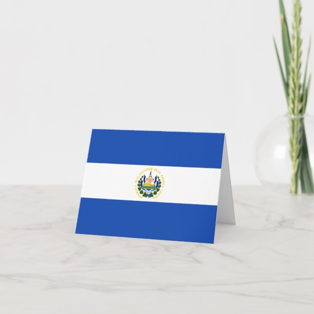 Tarjeta Bandera de El Salvador (Anverso)
