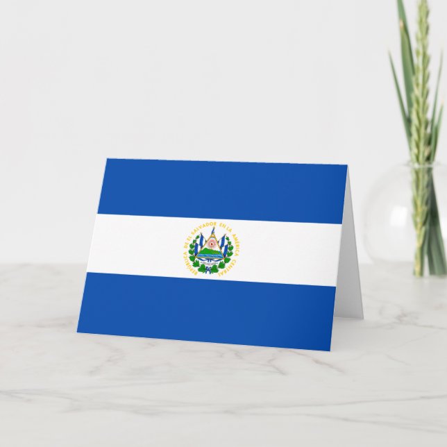 Tarjeta Bandera de El Salvador (Anverso)