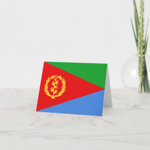 Tarjeta Bandera de Eritrea Notecard